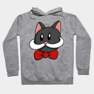 Kitty Cat Mustache Hoodie